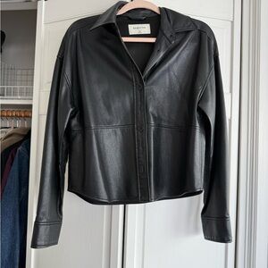 Aritzia/babaton Black Leather Jacket